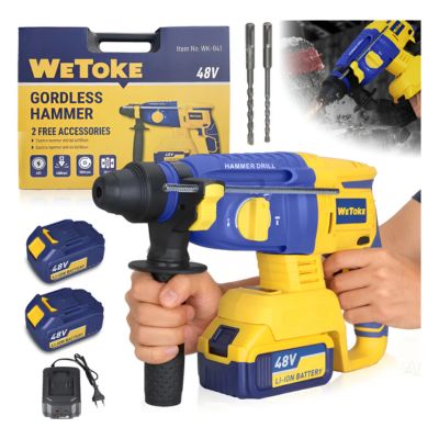 Martelete Profissional 48V Bivolt com 2 baterias